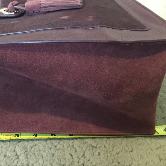 Vintage Kate Spade Suede Cowhide Leather Shoulder Bag - Picture 9 of 16